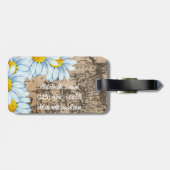 ヴィンテージマップパーソナライズされたフローララゲージタグ ラゲッジタグ (裏面横)