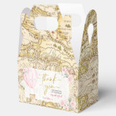 ヴィンテージマップピンクエアバルーンオンダーフル誕生日 フェイバーボックス (オープン)