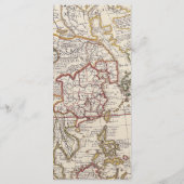 ヴィンテージマップピンクエアバルーンオンダーフル誕生日 メニュー (裏面)