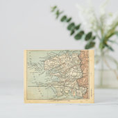 ヴィンテージマップフランスフィニステレ ポストカード (スタンド正面)