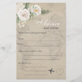 ヴィンテージマップブライダルシャワーアドバイス (正面)