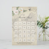 ヴィンテージマップブライダルシャワービンゴゲーム (スタンド正面)