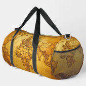 ヴィンテージマップレザールックダッフルバッグ ダッフルバッグ (右コーナー)