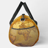 ヴィンテージマップレザールックダッフルバッグ ダッフルバッグ (右)