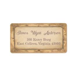 ヴィンテージマップ住所/出荷/帳簿ラベル ラベル