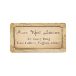 ヴィンテージマップ住所/出荷/帳簿ラベル ラベル