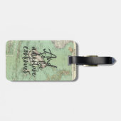 ヴィンテージマップ卒業アドベンチャースクリプトトートバッグ ラゲッジタグ (裏面横)
