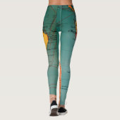 ヴィンテージマップ南米ブラジルアルゼンチン  レギンス (裏面)