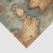 ヴィンテージマップ宝物アンティーク切り離し紙 薄葉紙 (詳細)