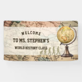 ヴィンテージマップ履歴先生教室へようこそ 横断幕 (横)