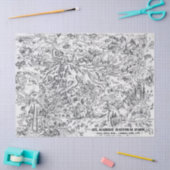 ヴィンテージマップ山レイニエ絵旅行 薄葉紙 (クラフト)