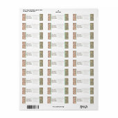 ヴィンテージマップ差出人住所ラベル ラベル (フルシート)