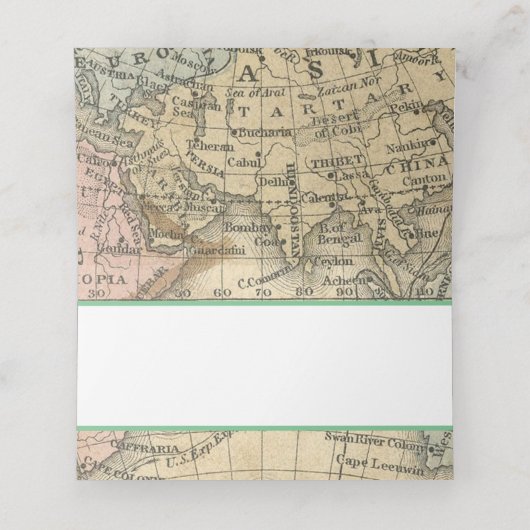 ヴィンテージマップ座席表 プレイスカード (内部開封)