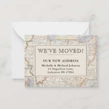 ヴィンテージマップ引っ越しました中央東部移動