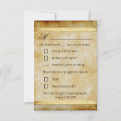 ヴィンテージマップ海賊誕生日パーティーRSVPカード 出欠カード (裏面)