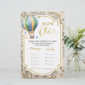 ヴィンテージマップ熱気球どのように古い親 (スタンド正面)