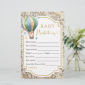 ヴィンテージマップ熱気球のベビー予測 (スタンド正面)