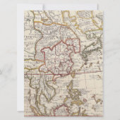 ヴィンテージマップ熱気球アドベンチャーベビーシャワー 招待状 (裏面)