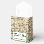ヴィンテージマップ結婚式の引き出物ボックス フェイバーボックス (オープン)