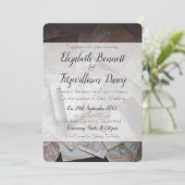 ヴィンテージマップ結婚式招待状 招待状 (スタンド正面)