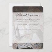 ヴィンテージマップ結婚式招待状 招待状 (裏面)