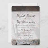 ヴィンテージマップ結婚式招待状 招待状 (正面)