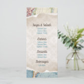 ヴィンテージマップ赤ちゃんシャワーメニュー メニュー (スタンド正面)