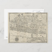 ヴィンテージマップ都市のロンドンはがき ポストカード (正面/裏面)