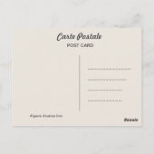 ヴィンテージマップ、アルジェリア・サイクル・レース1949 ポストカード (裏面)