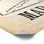 ヴィンテージマップ – クロンダイク – ドーソン金ゴールドフィールド1898 ポスター (角)