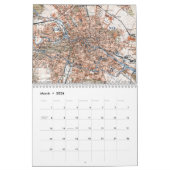 ヴィンテージマップ（ドイツ暦） カレンダー (3月 2026)