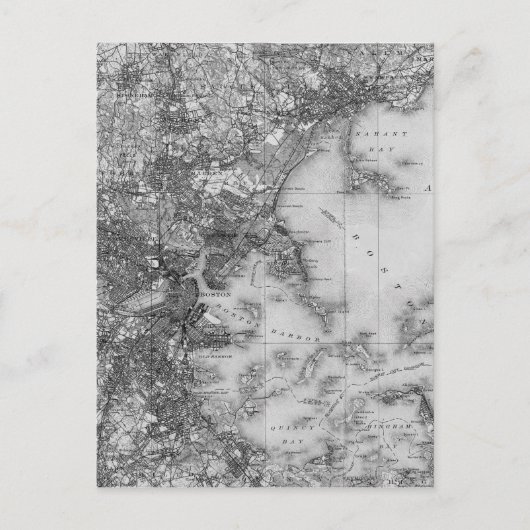 ヴィンテージマップ ポストカード (正面)