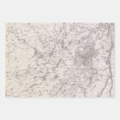 ヴィンテージマップ ラッピングペーパーシート (正面2)