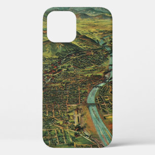 ヴィンテージマップ ロサンゼルス カリフォルニア州と川 iPhone 12ケース
