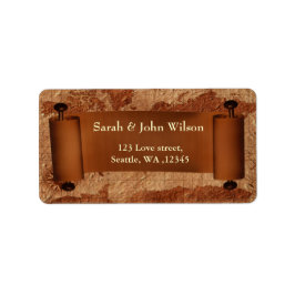 ヴィンテージマップ、差出人住所ラベル ラベル