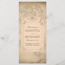 ヴィンテージマップ(旧結婚式 プログラム) プログラム