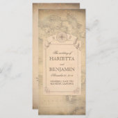 ヴィンテージマップ(旧結婚式 プログラム) プログラム (正面/裏面)