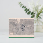 ヴィンテージマップ， 1920，第一次世界大戦，戦場 ポストカード (スタンド正面)