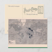 ヴィンテージマップ， 1920，第一次世界大戦，戦場 ポストカード (正面/裏面)