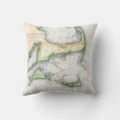 ヴィンテージマップCape Cod, Nantucket Martha's Vineyard クッション (裏面)