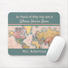 ヴィンテージマップWorld Atlas Travel Lover's マウスパッド