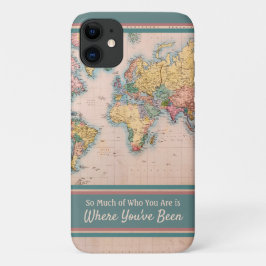 ヴィンテージマップWorld Atlas Travel Lover's iPhone 11 ケース