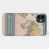 ヴィンテージマップWorld Atlas Travel Lover's Case-Mate iPhoneケース (裏面(横))