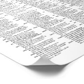 ヴィンテージマドリードの地図(1656年)BW ポスター (角)