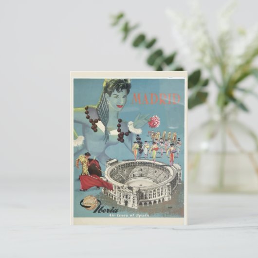 ヴィンテージマドリードスペインスペインのブルファイターズ旅行 ポストカード (スタンド正面)