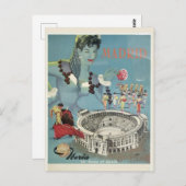 ヴィンテージマドリードスペインスペインのブルファイターズ旅行 ポストカード (正面/裏面)