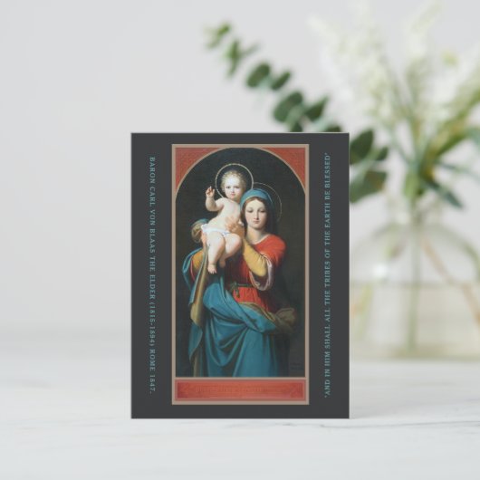 ヴィンテージマドンナとキリストの子 シーズンポストカード (スタンド正面)