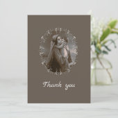 ヴィンテージマドンナとシルバーフレームの子 サンキューカード (スタンド正面)