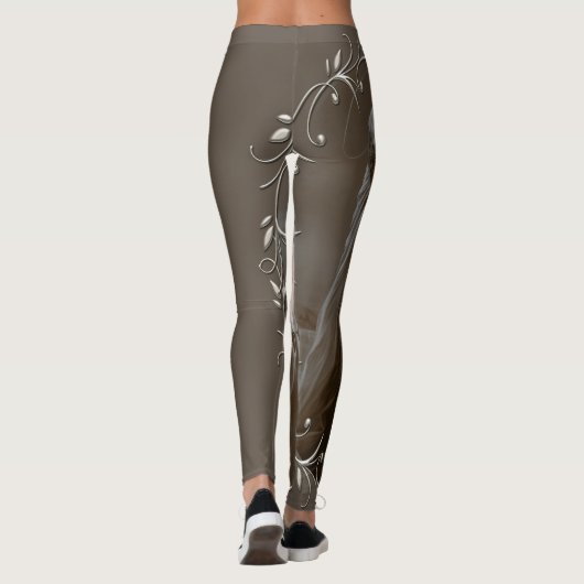 ヴィンテージマドンナとシルバーフレームの子 レギンス (裏面)