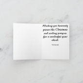 ヴィンテージマドンナとチャイルドエンジェルスのクリスマスカード サンキューカード (内部)